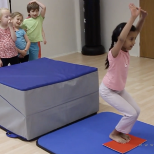 jumping from a high place